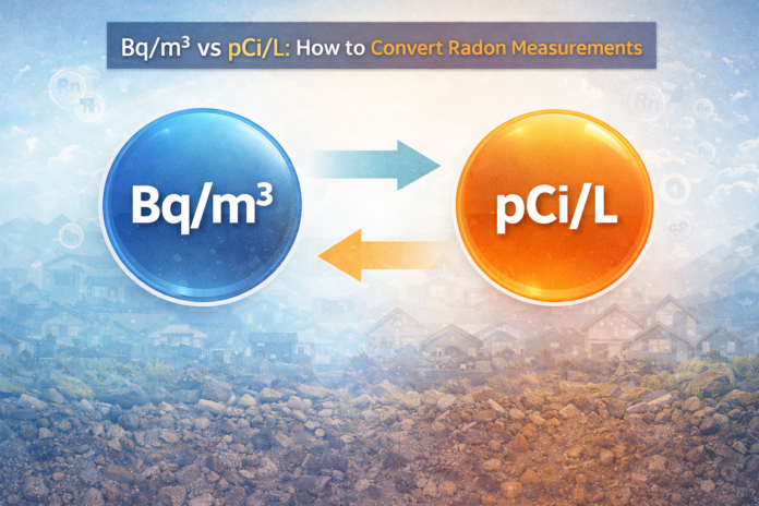 Bq/m³ vs pCi/L: How to Convert Radon Measurements