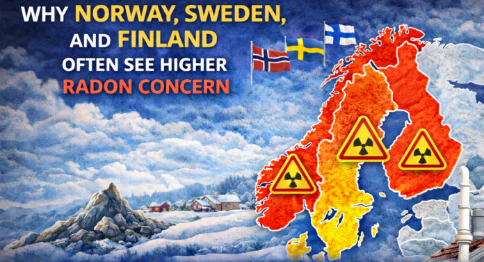 Why Norway, Sweden, and Finland Often See Higher Radon Concern