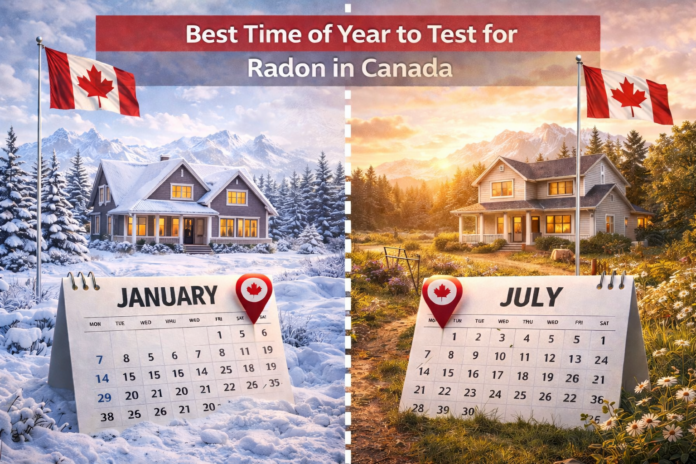 Best Time of Year to Test for Radon in Canada
