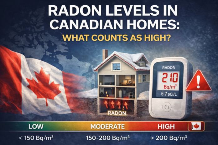 Radon Levels in Canadian Homes: What Counts as High?